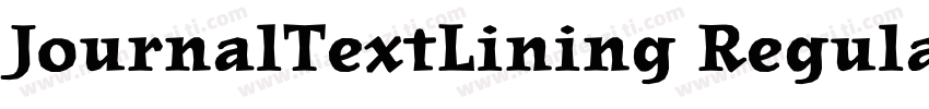 JournalTextLining Regular字体转换